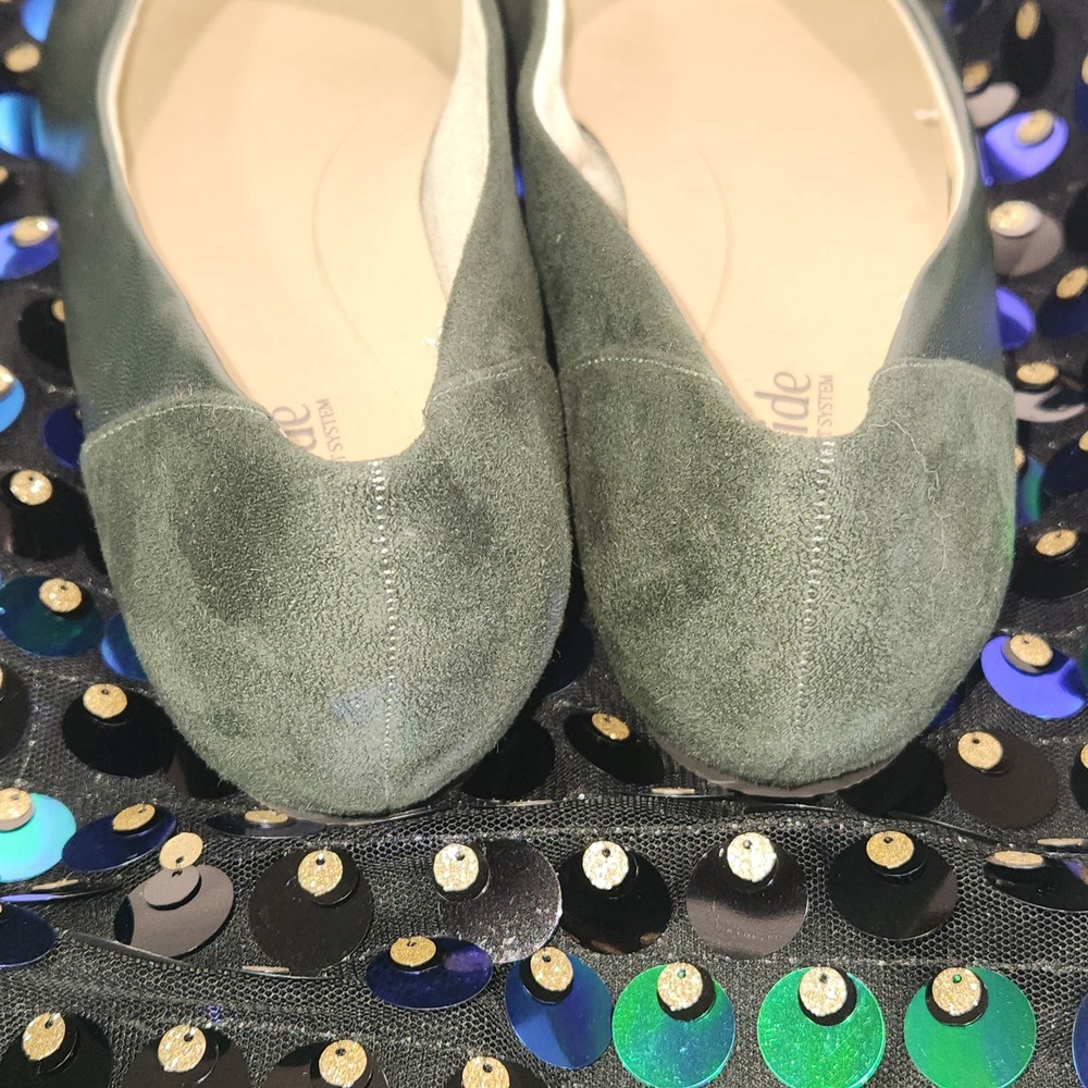 LifeStride flats Womens Promise ballet Shoes Dark forest Green Pointed Toe  9.5M - Picture 3 of 7